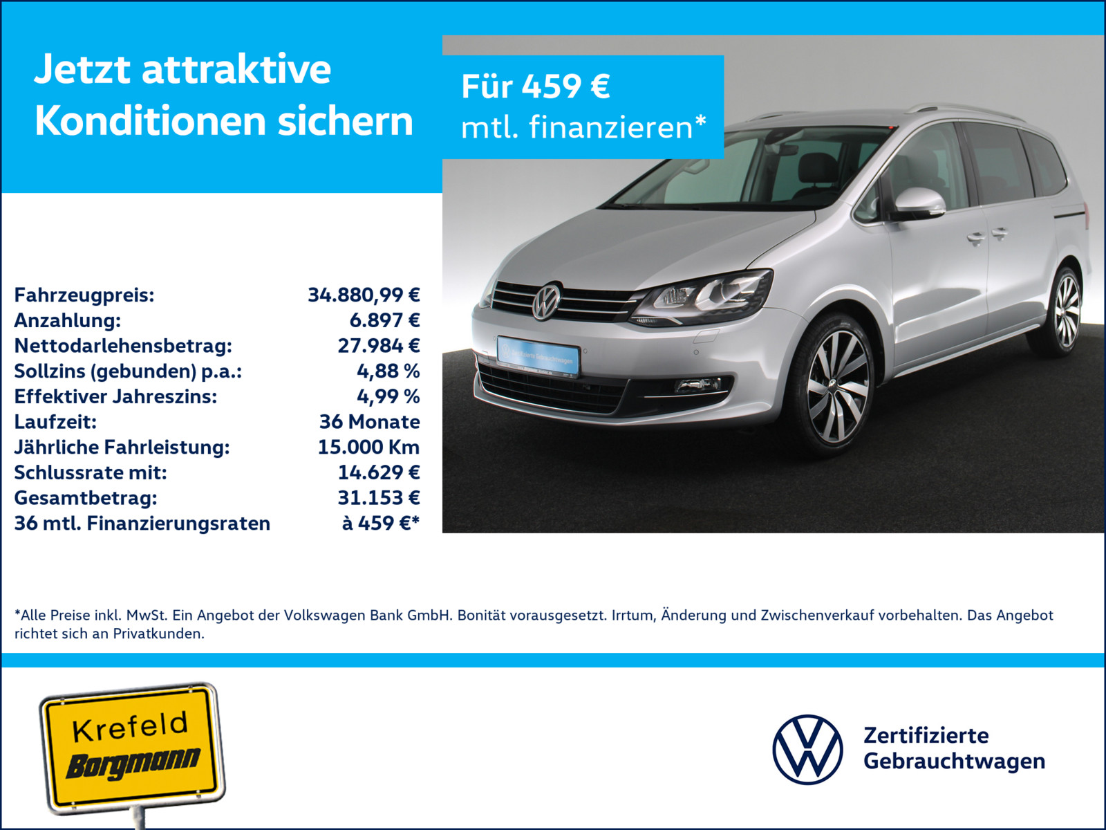VW Sharan 1.4 TSI Highline