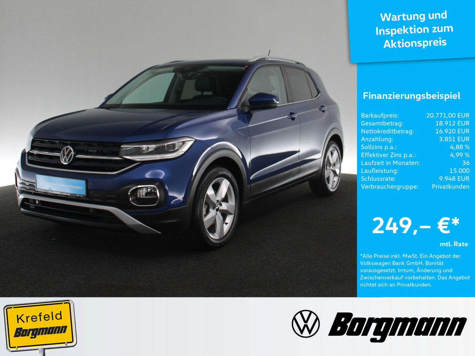 VW T-Cross 1.0 TSI Style