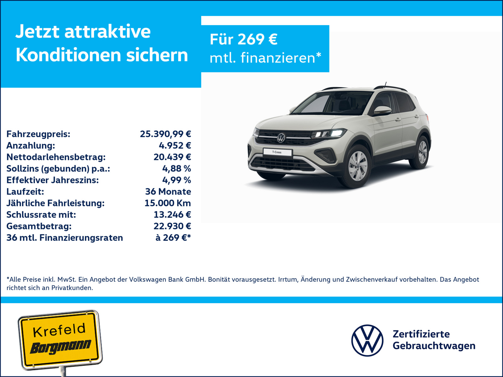 VW T-Cross 1.0 TSI Life