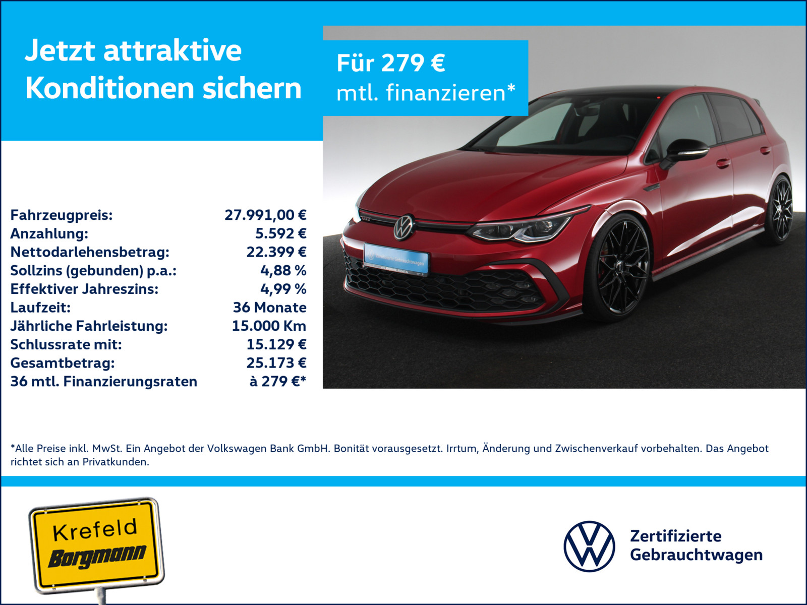VW Golf VIII 2.0 TSI GTI