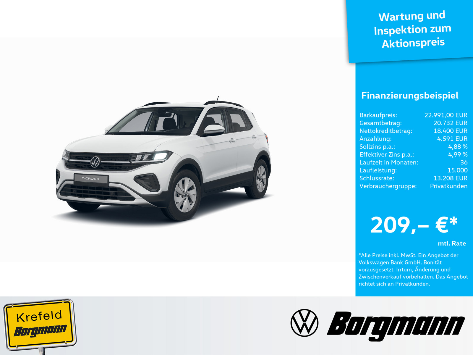 VW T-Cross 1.0 TSI Life