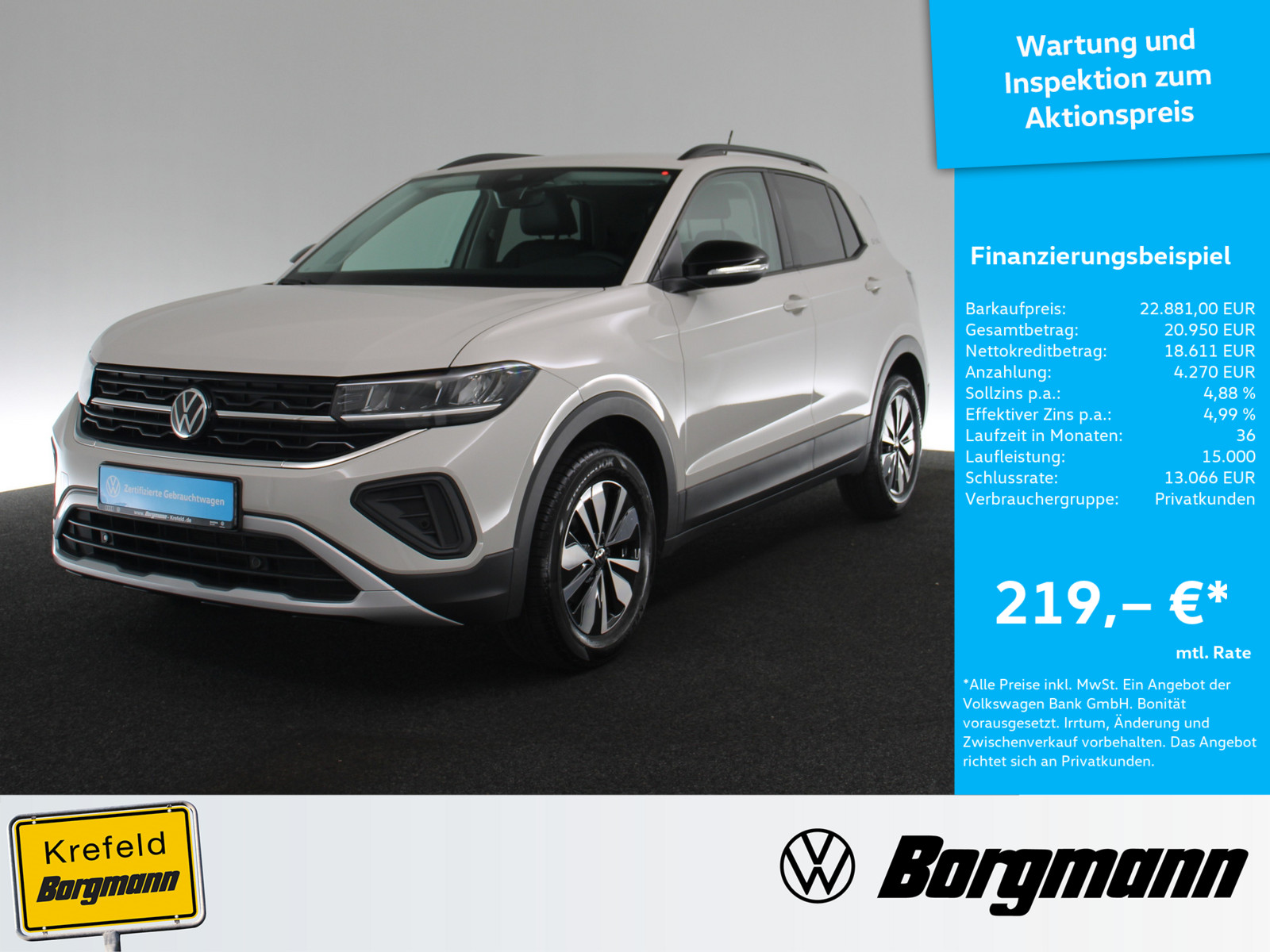 VW T-Cross 1.0 TSI Goal