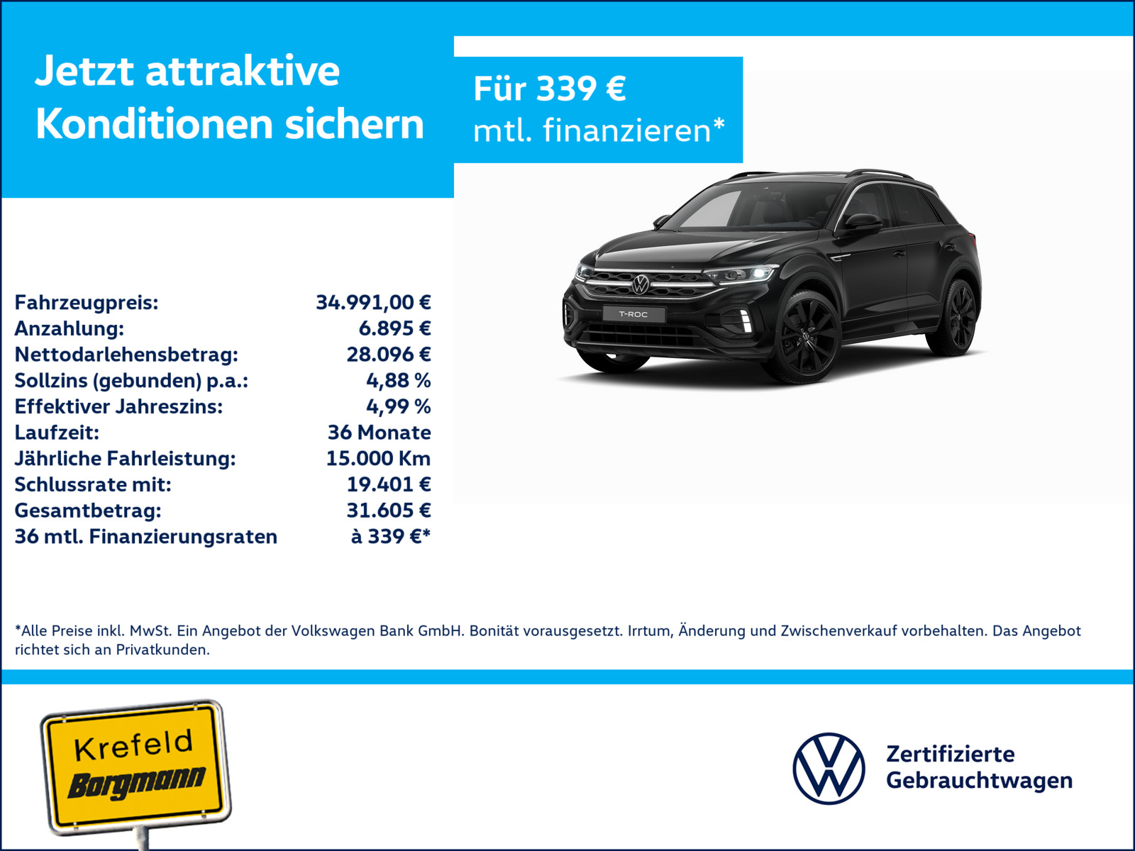 VW T-Roc 1.5 TSI R-Line