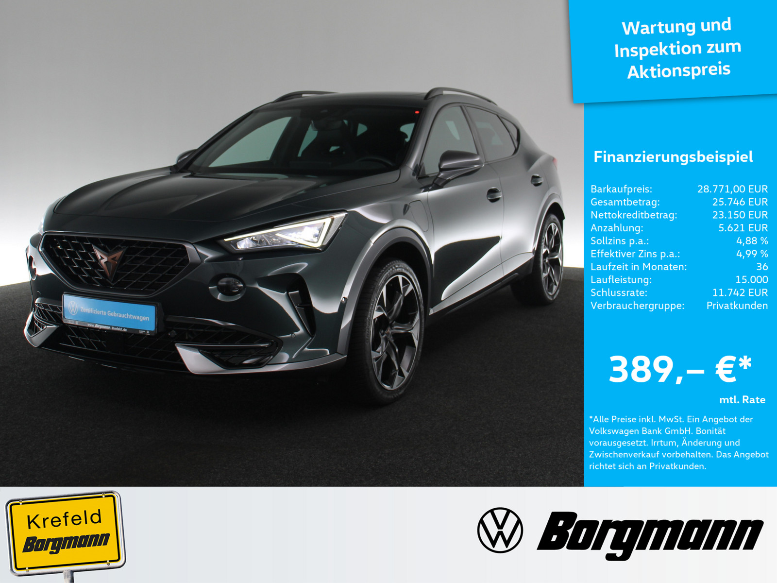 CUPRA Formentor 1.4 TSI VZ e-Hybrid