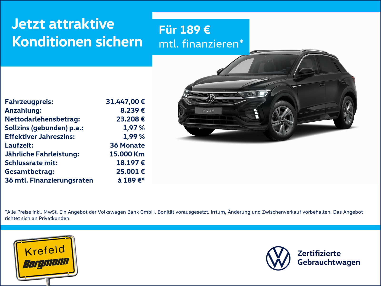 VW T-Roc 2.0 TDI R-Line