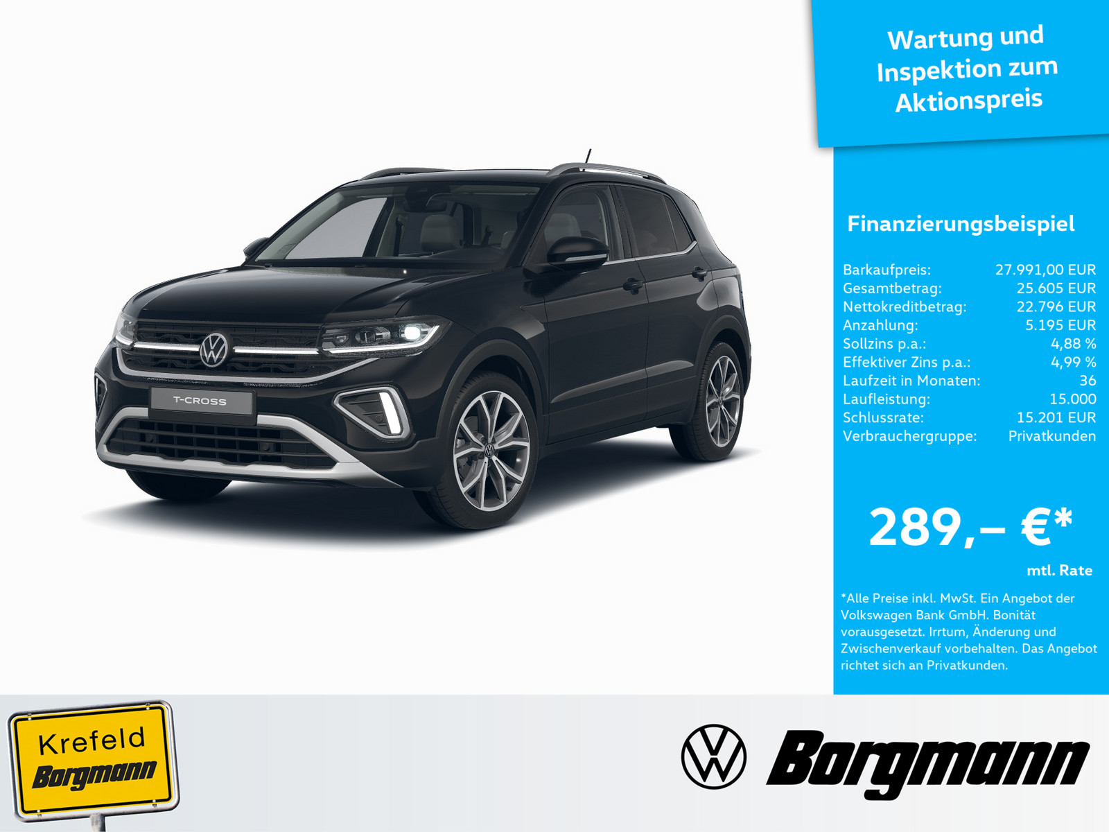 VW T-Cross 1.0 TSI Style