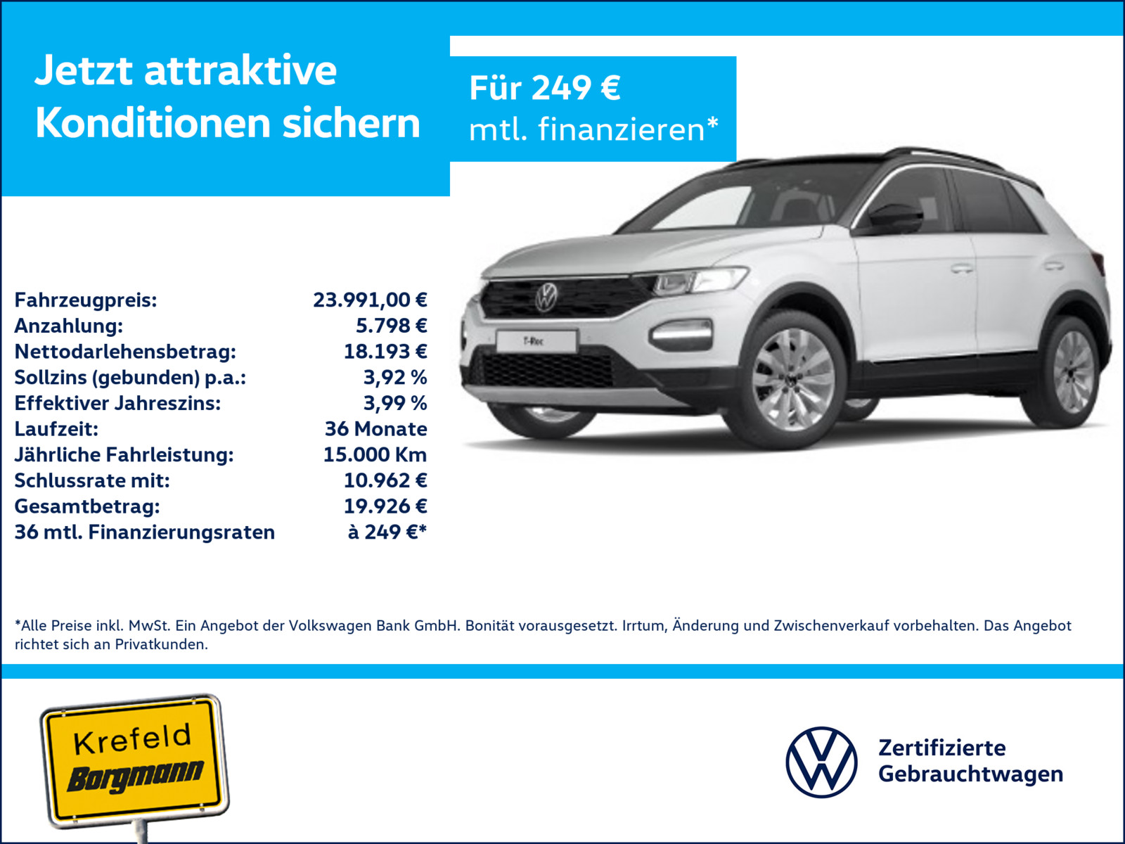 VW T-Roc 1.5 TSI Sport