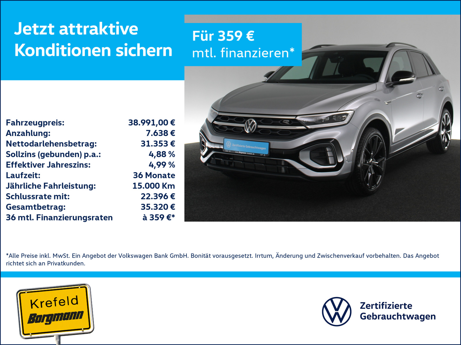 VW T-Roc 2.0 TSI R-Line 4Motion
