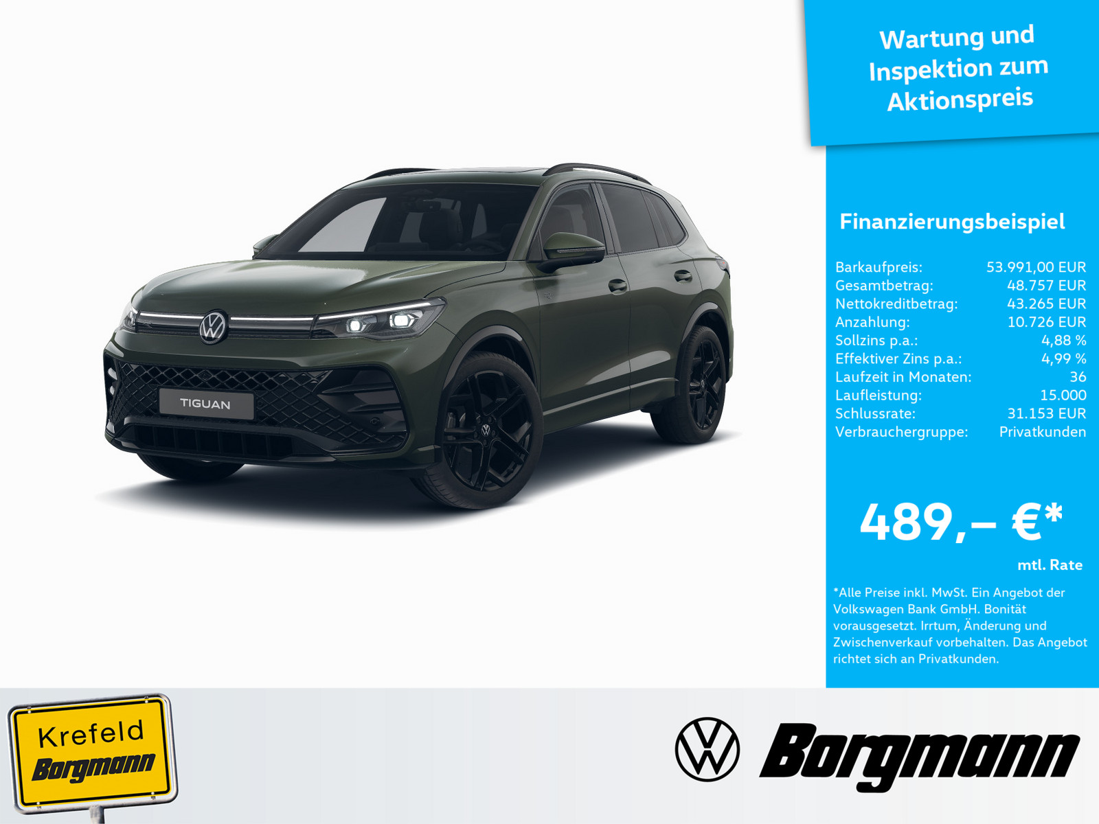 VW Tiguan 2.0 TDI R-Line 4Motion
