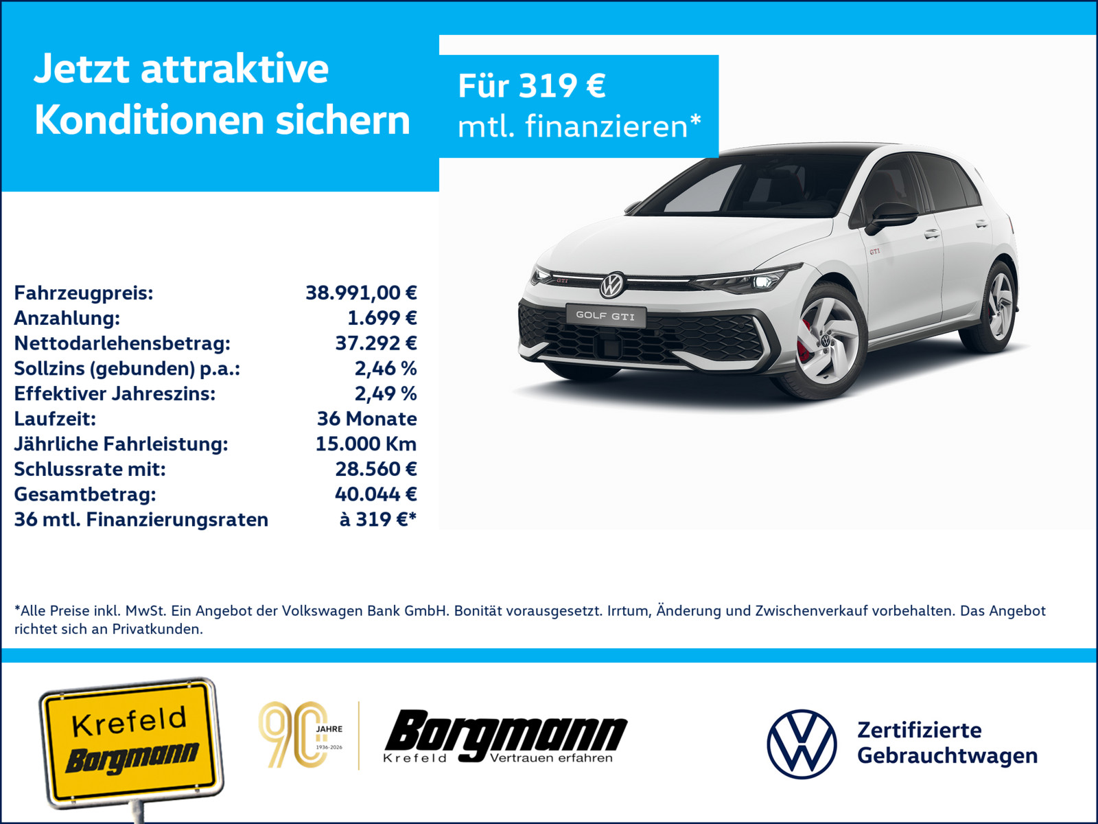 VW Golf VIII 2.0 TSI GTI