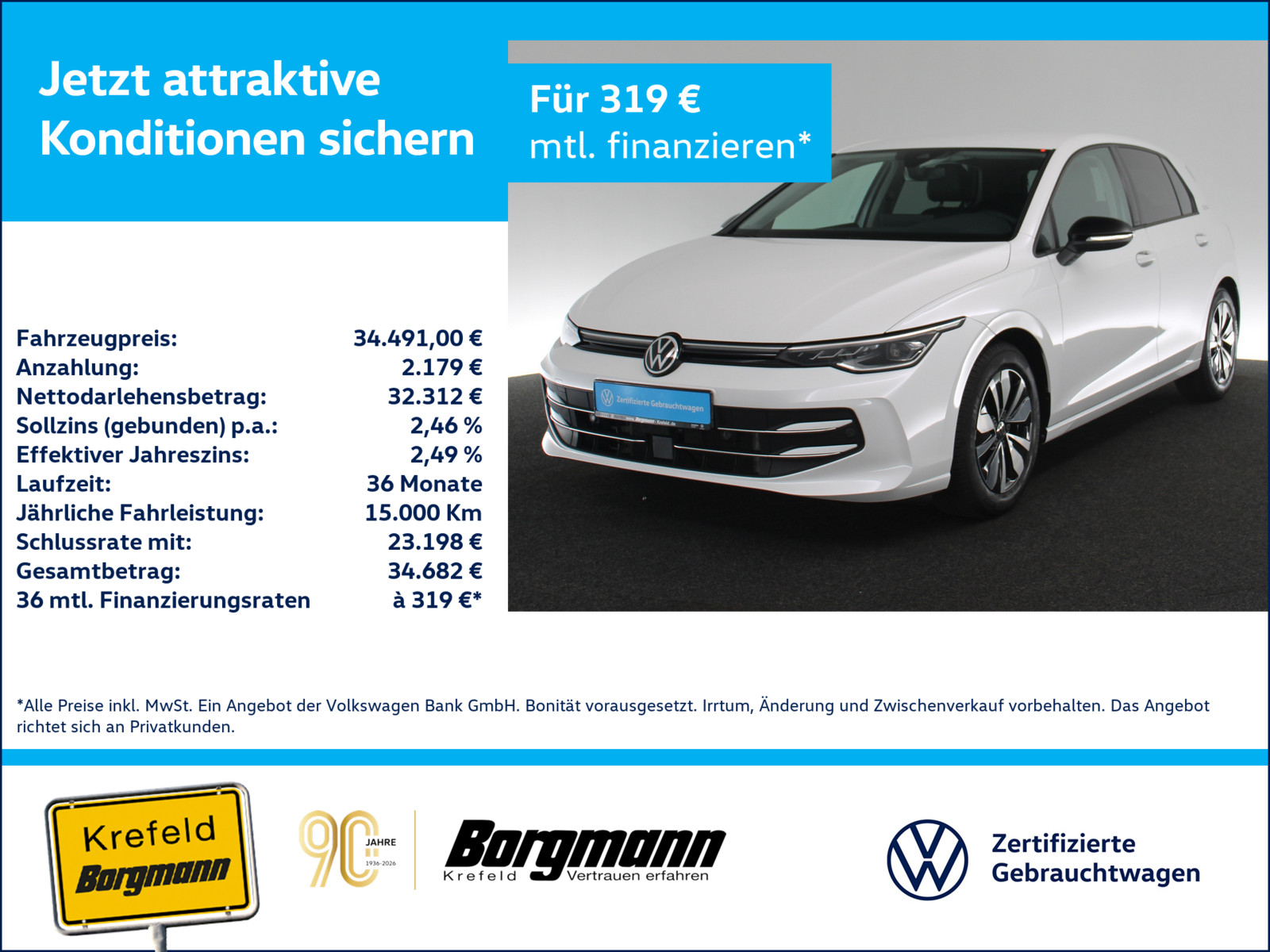 VW Golf VIII 1.5 eTSI Goal