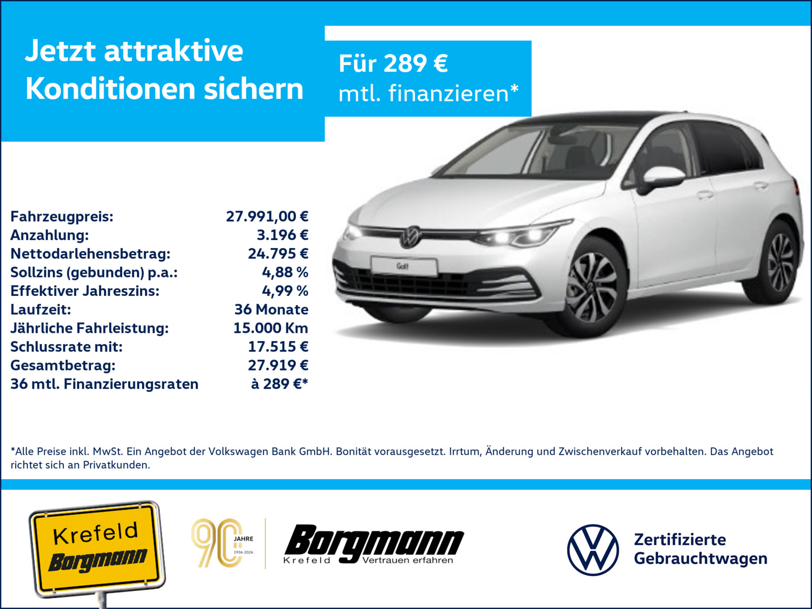VW Golf VIII 2.0 TDI Active