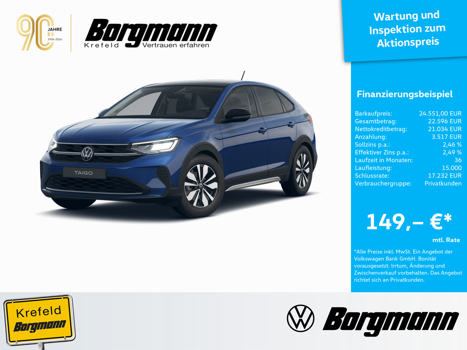 VW Taigo 1.0 TSI Goal