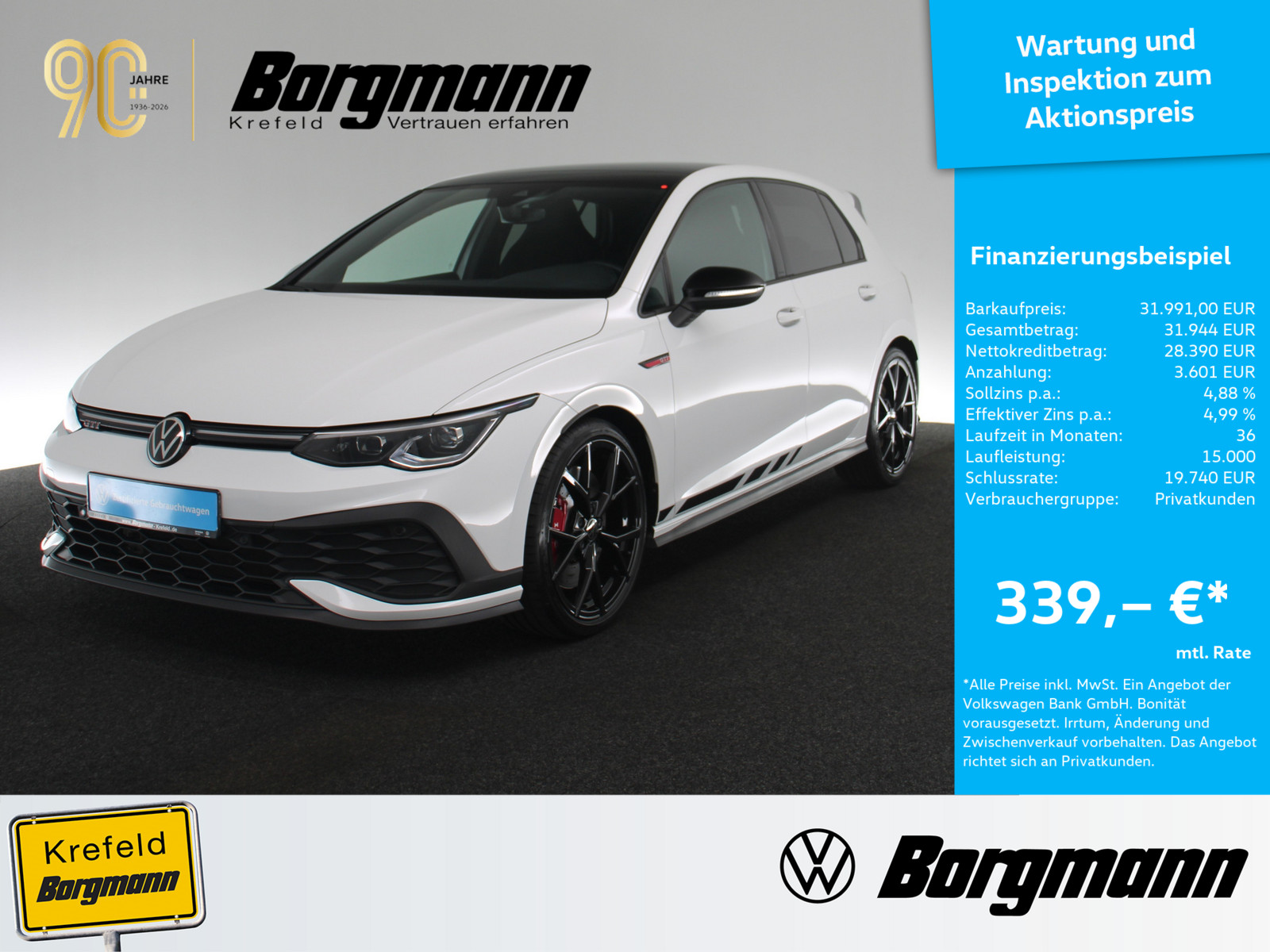 VW Golf VIII 2.0 TSI GTI Clubsport