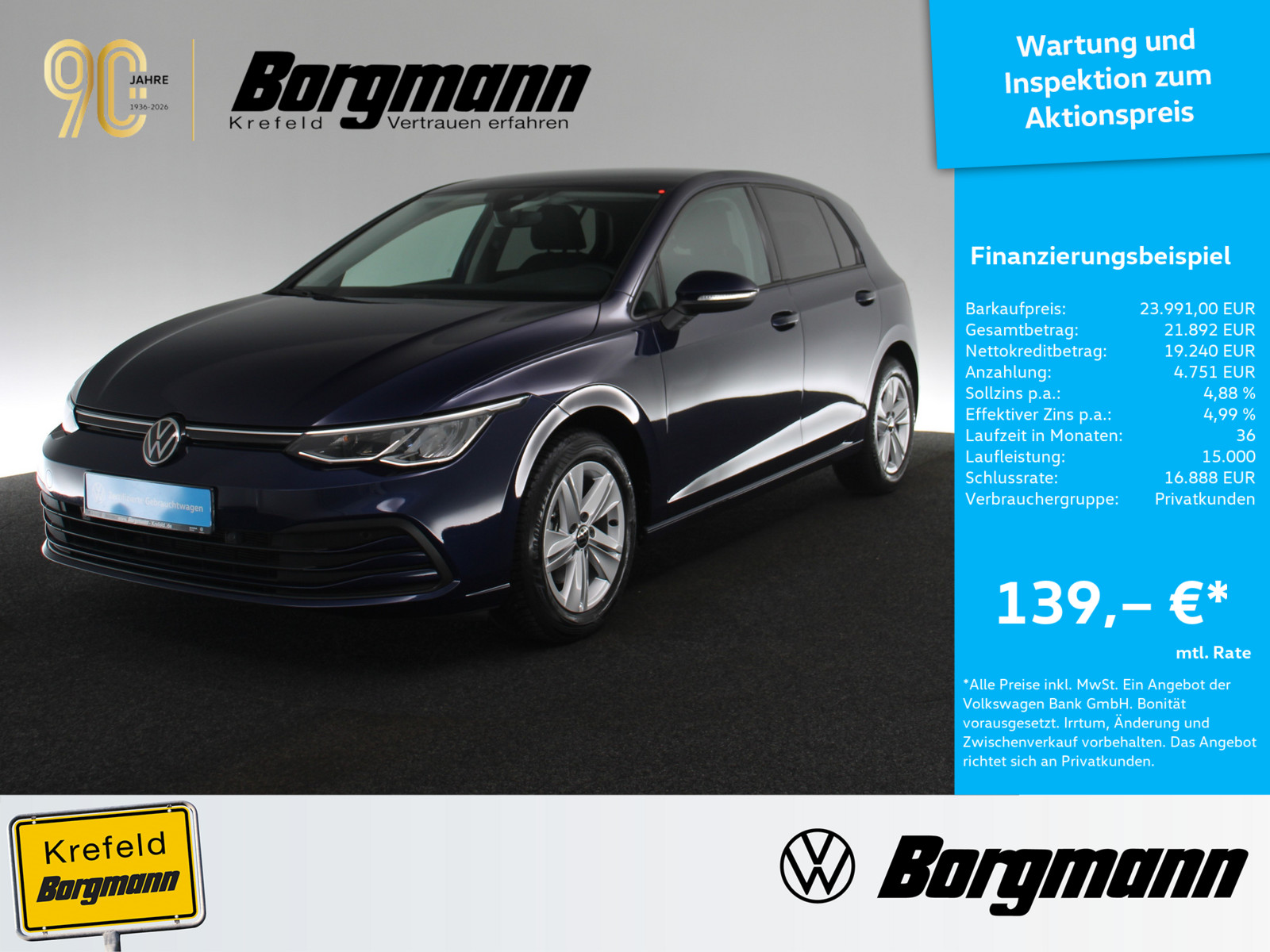 VW Golf VIII 1.5 eTSI Life