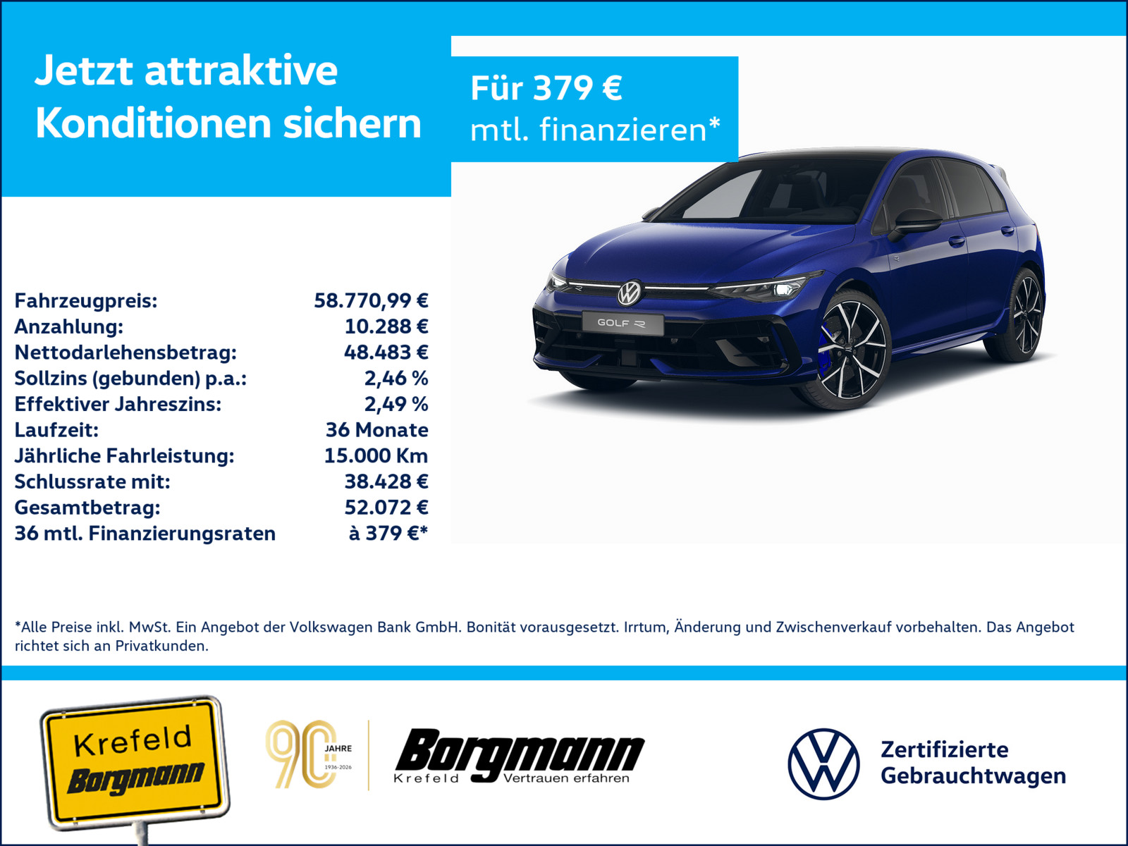VW Golf VIII 2.0 TSI R 4Motion