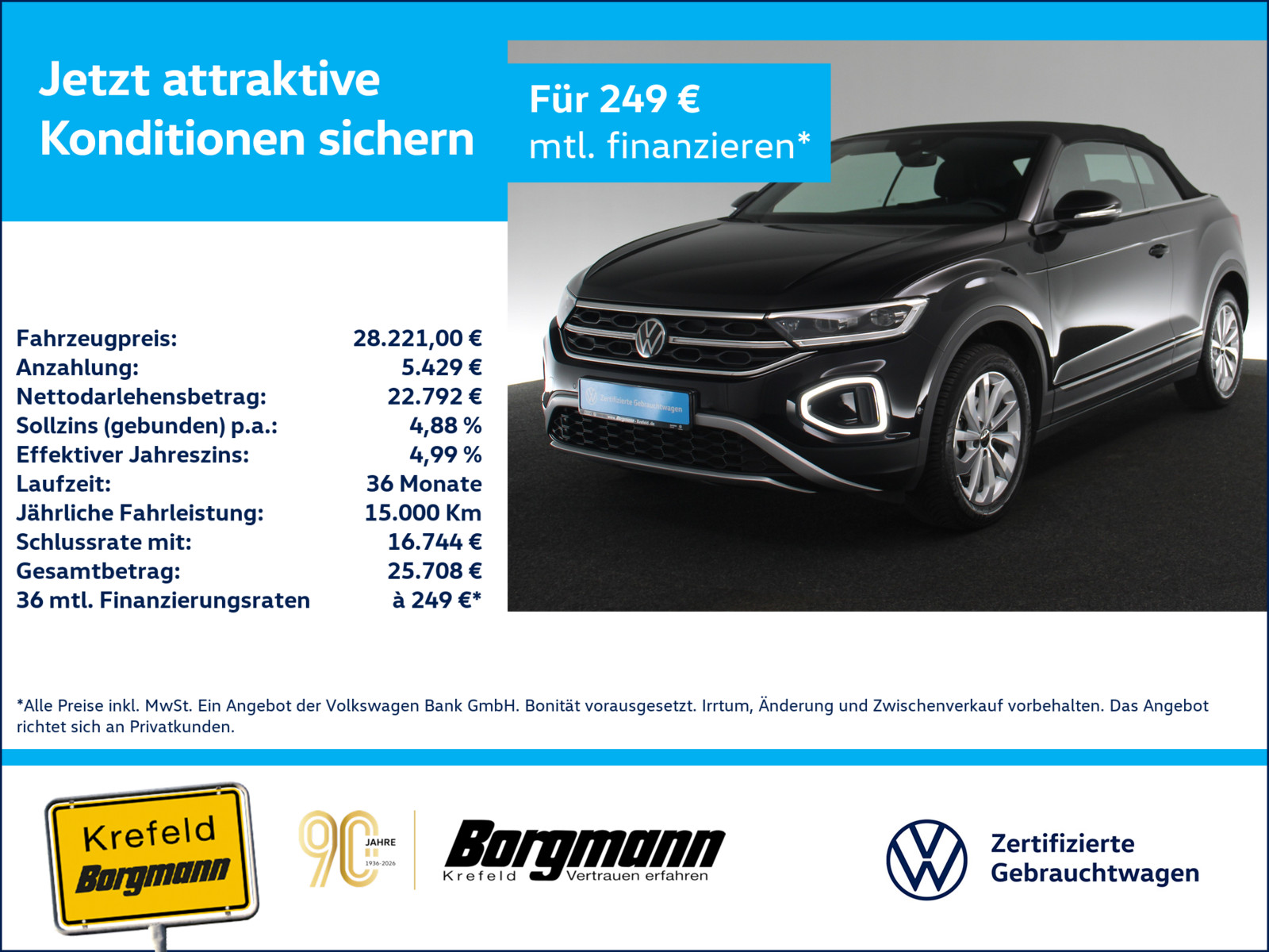 VW T-Roc Cabriolet 1.0 TSI