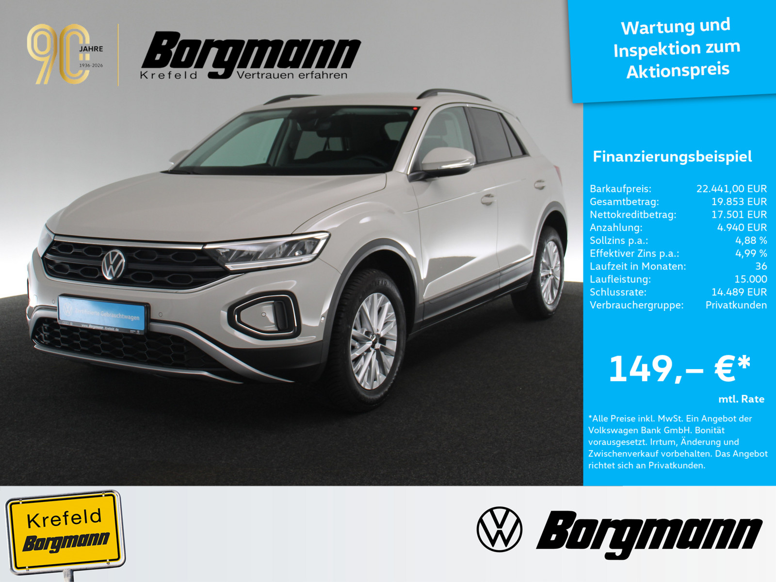 VW T-Roc 1.0 TSI Life