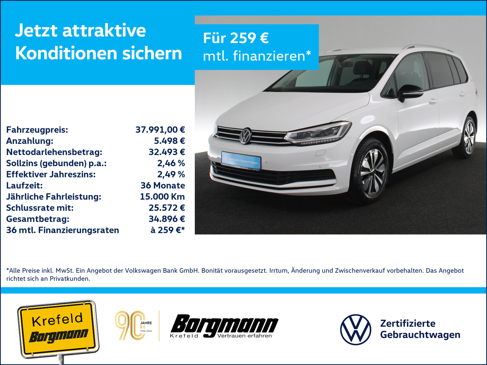 VW Touran 2.0 TDI Comfortline