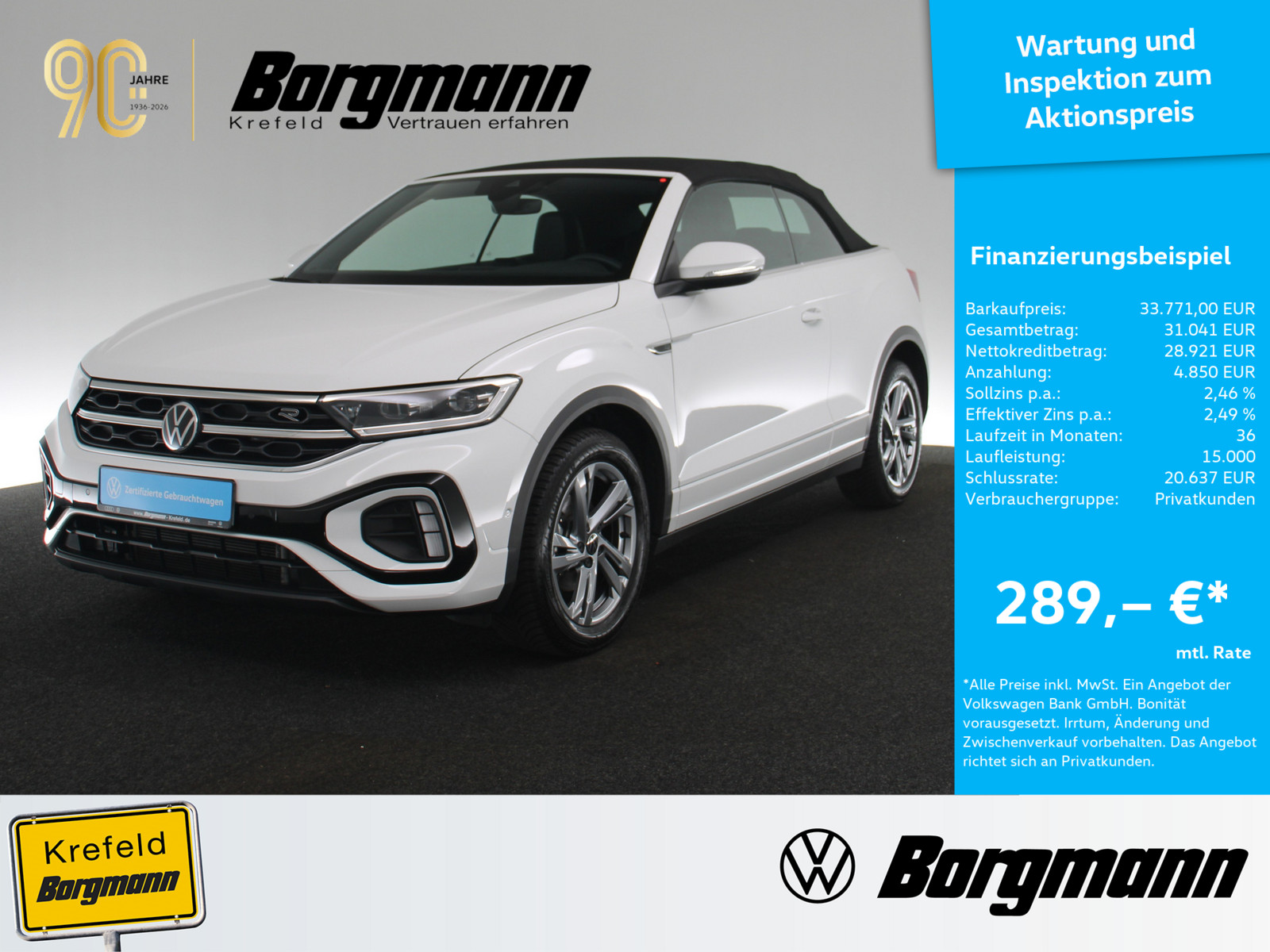 VW T-Roc Cabriolet 1.5 TSI R-Line