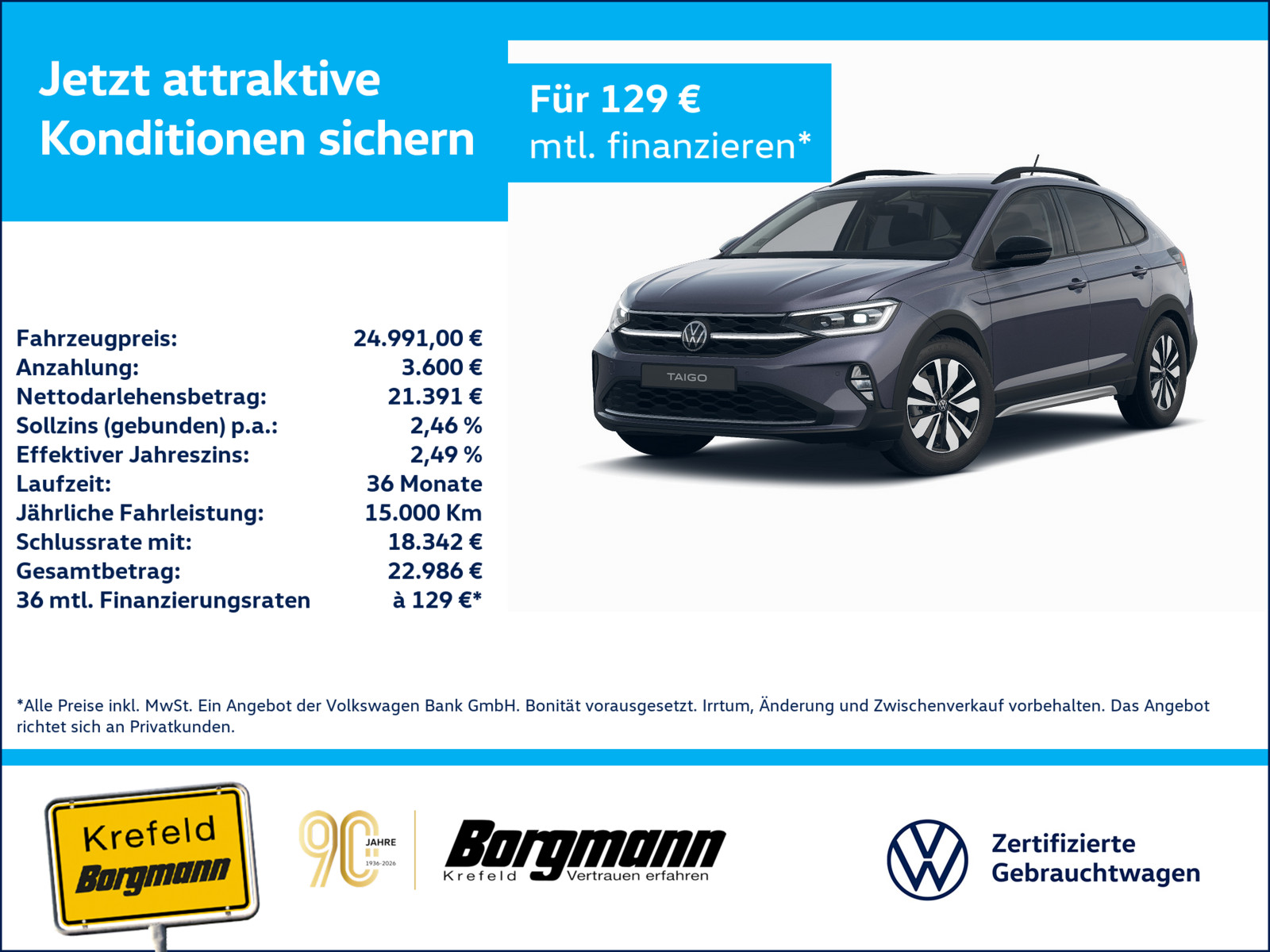 VW Taigo 1.0 TSI Goal