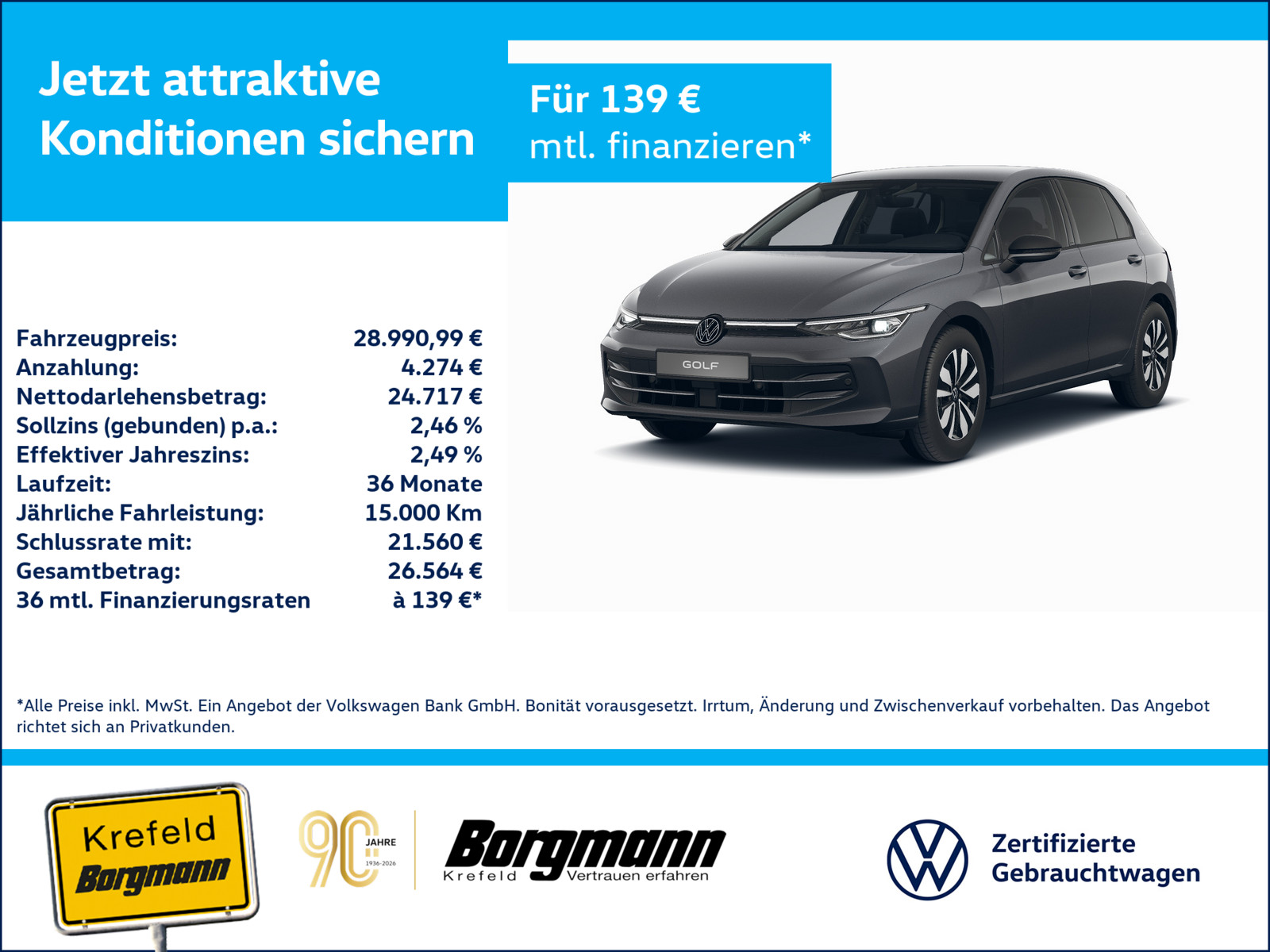 VW Golf VIII 2.0 TDI Goal