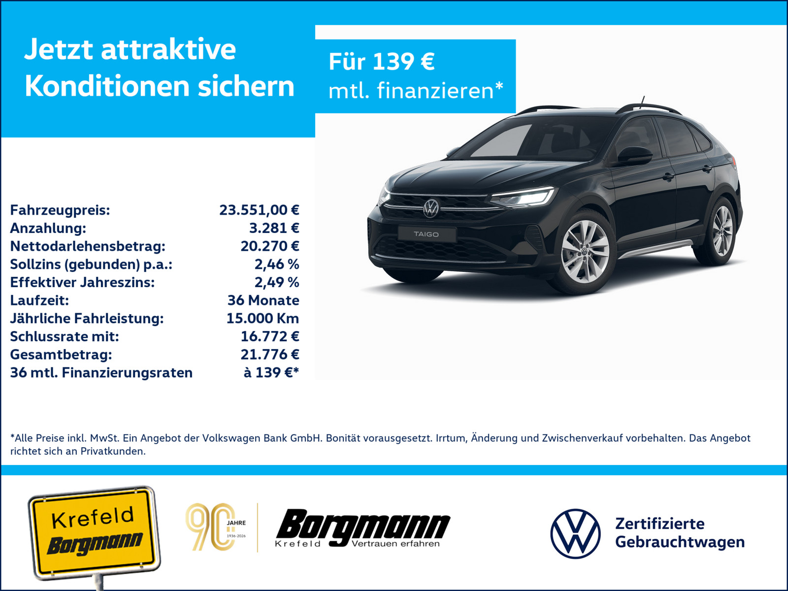 VW Taigo 1.0 TSI Goal