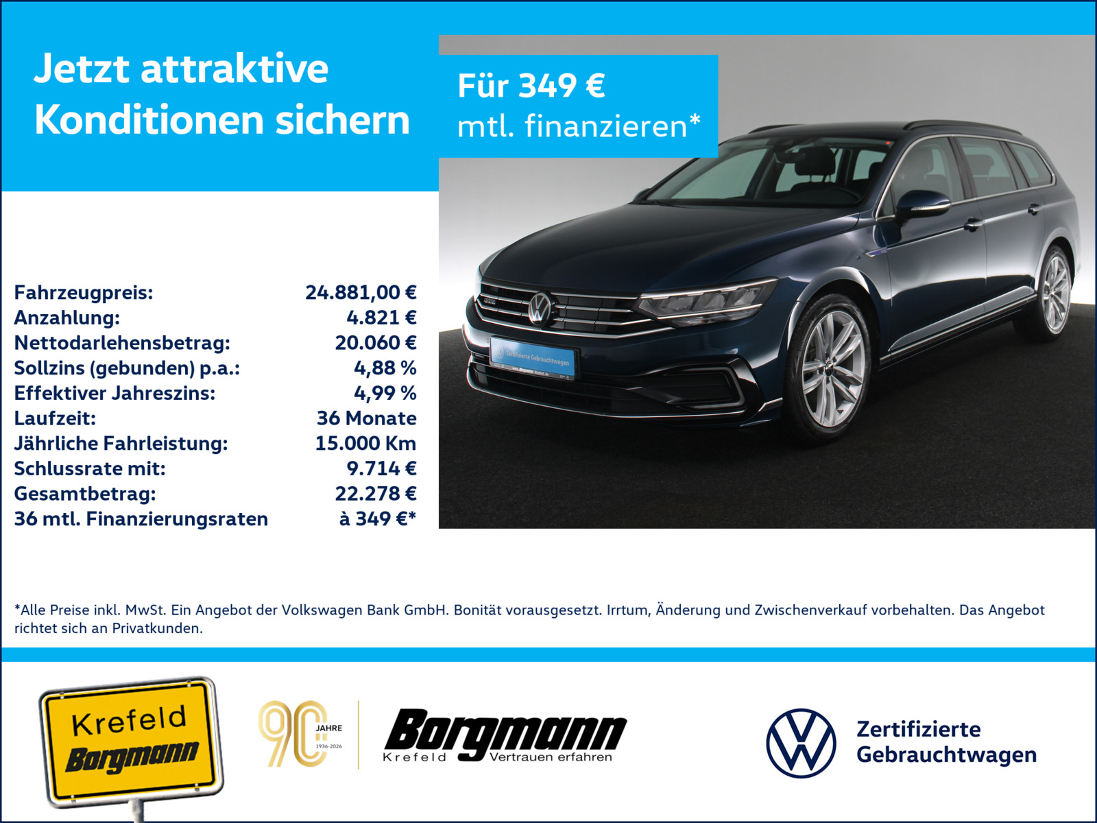 VW Passat Variant 1.4 TSI Hybrid GTE