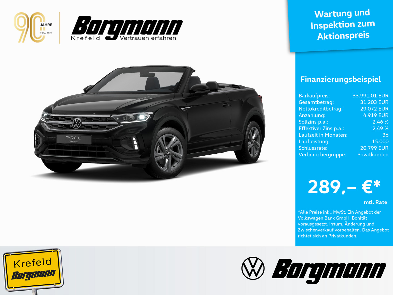 VW T-Roc Cabriolet 1.5 TSI R-Line