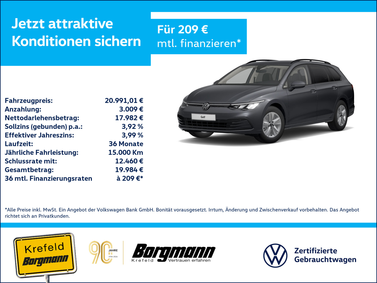 VW Golf VIII 2.0 TDI Life