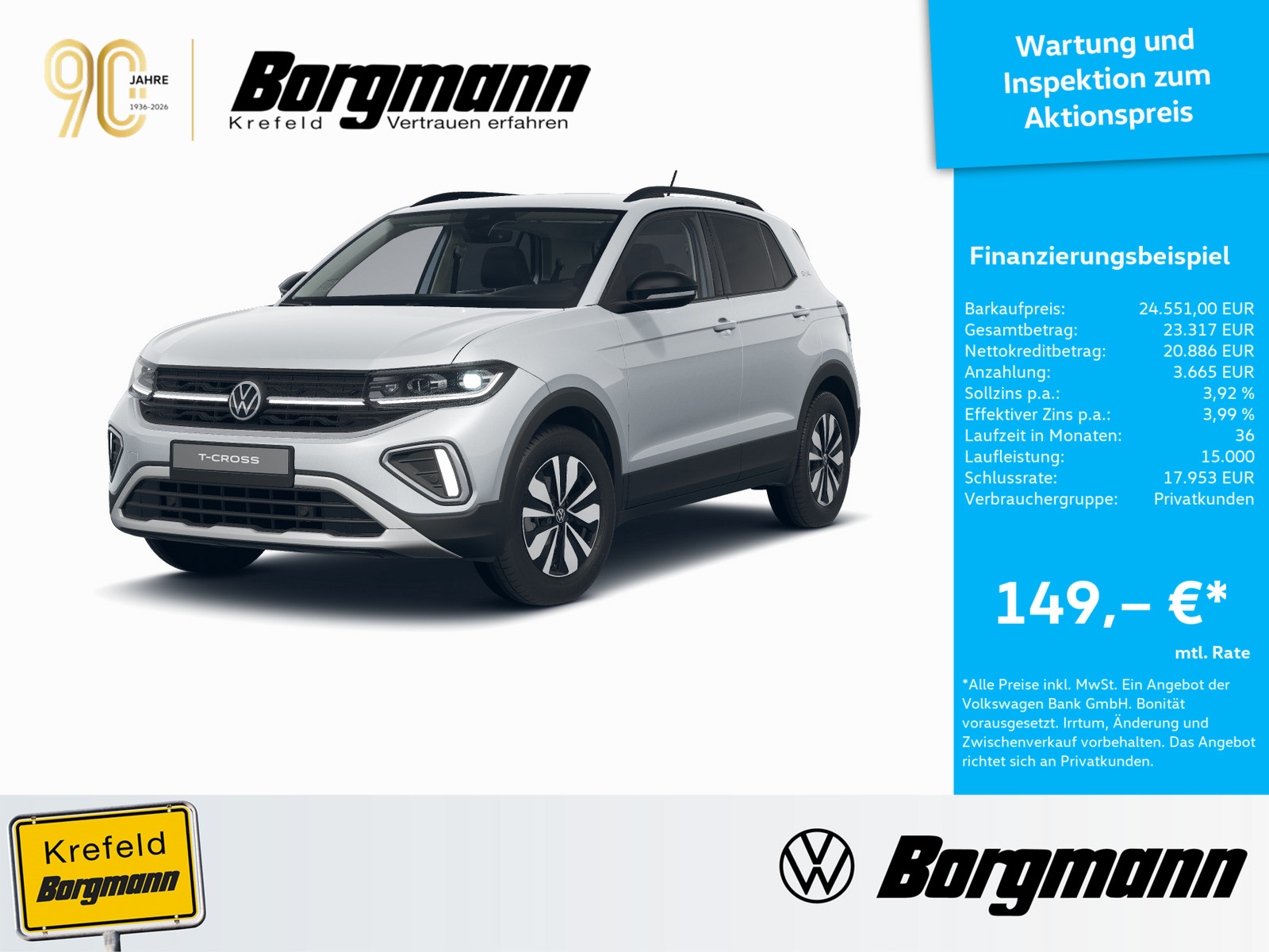 VW T-Cross 1.0 TSI Goal