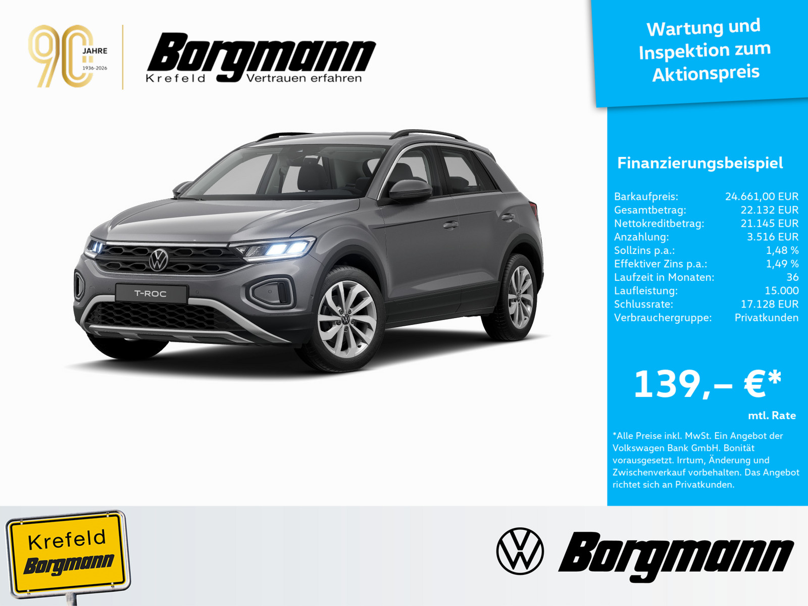 VW T-Roc 1.0 TSI Life