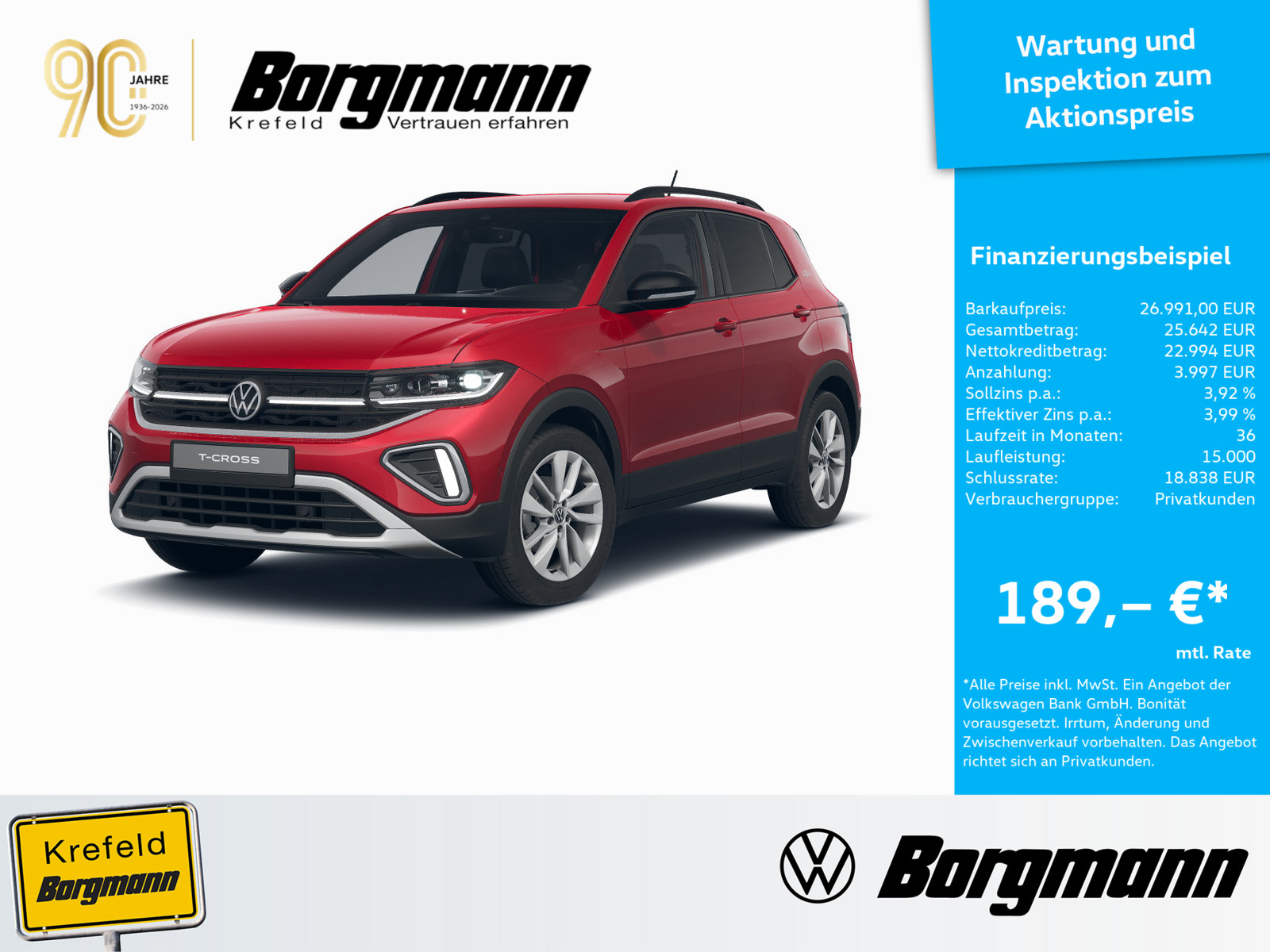 VW T-Cross 1.5 TSI Goal