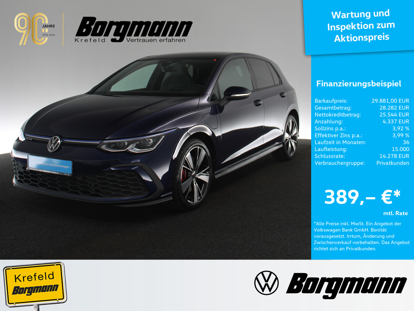 VW Golf VIII 1.4 eHybrid GTE