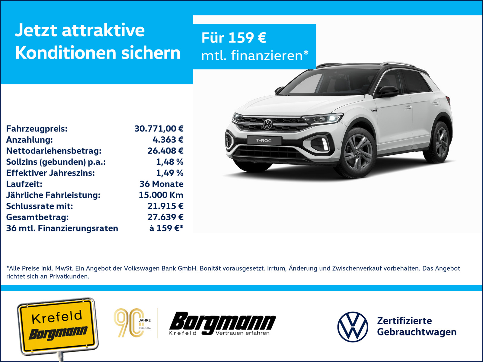 VW T-Roc 1.5 TSI R-Line