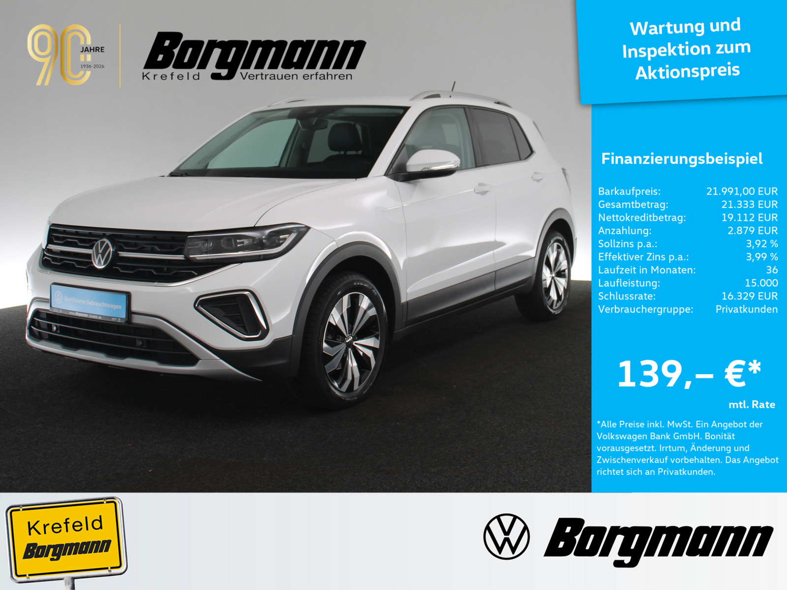 VW T-Cross 1.0 TSI Style
