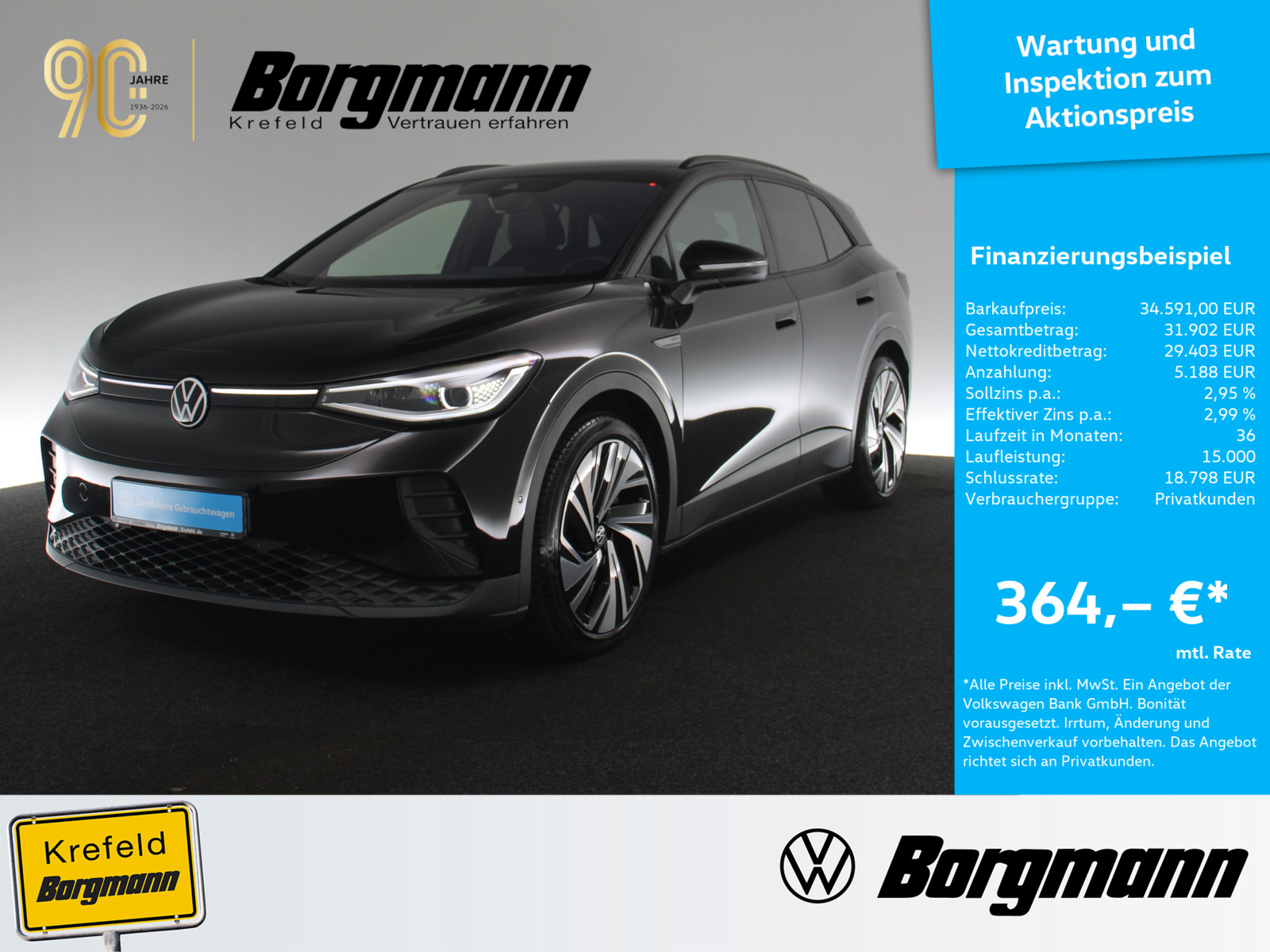 VW ID.4 Pro mit Infotainmentpaket 4Motion