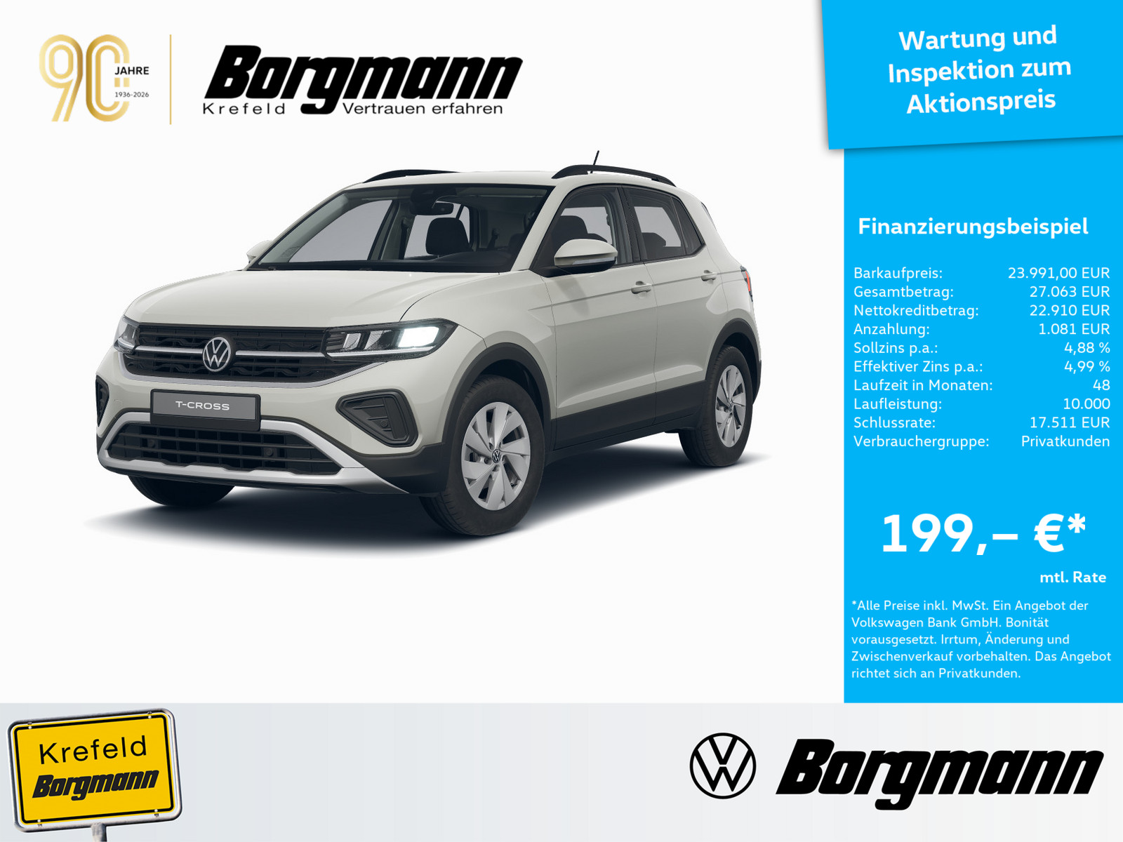 VW T-Cross 1.0 TSI Life