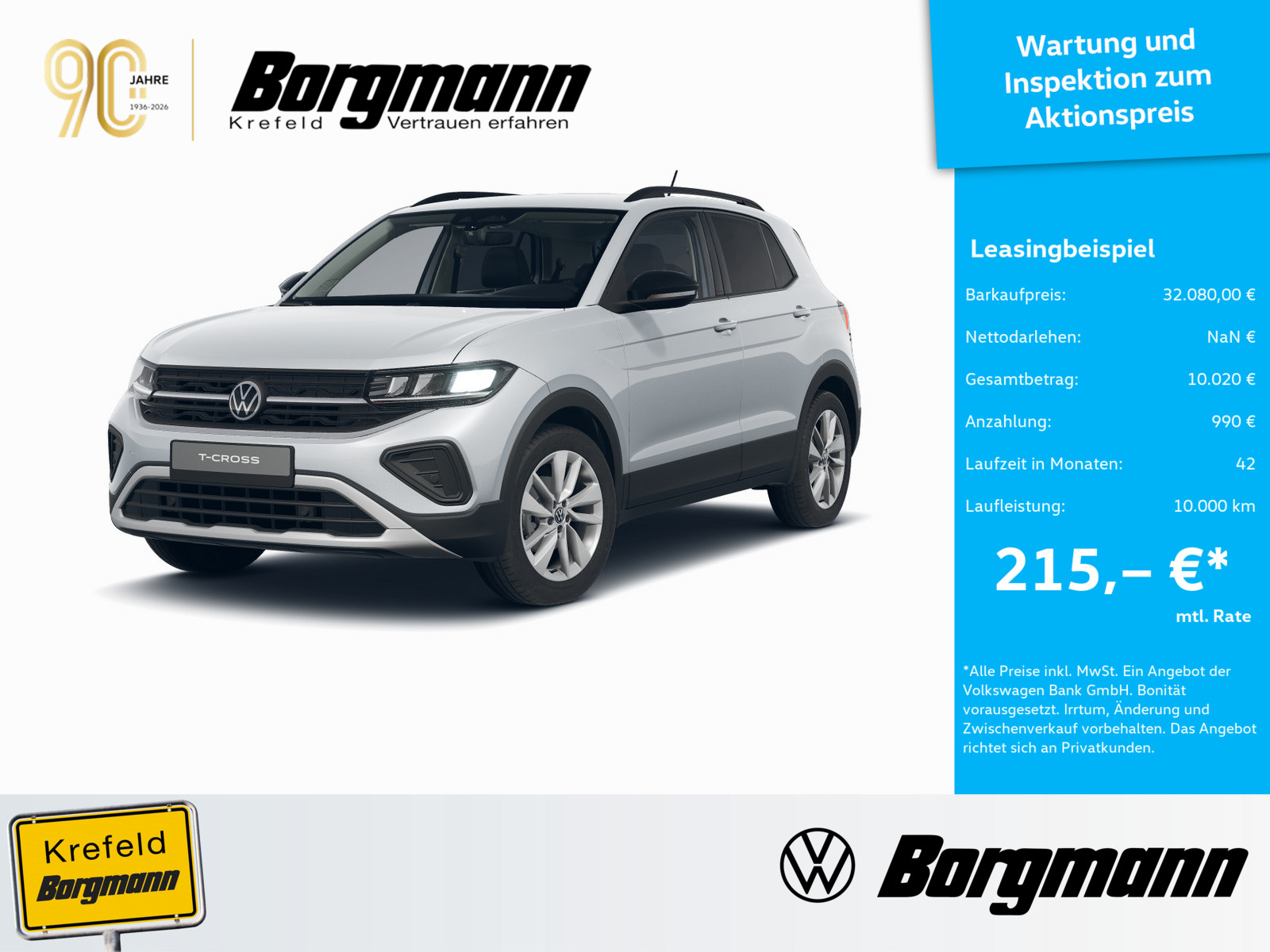VW T-Cross 1.0 TSI Energy