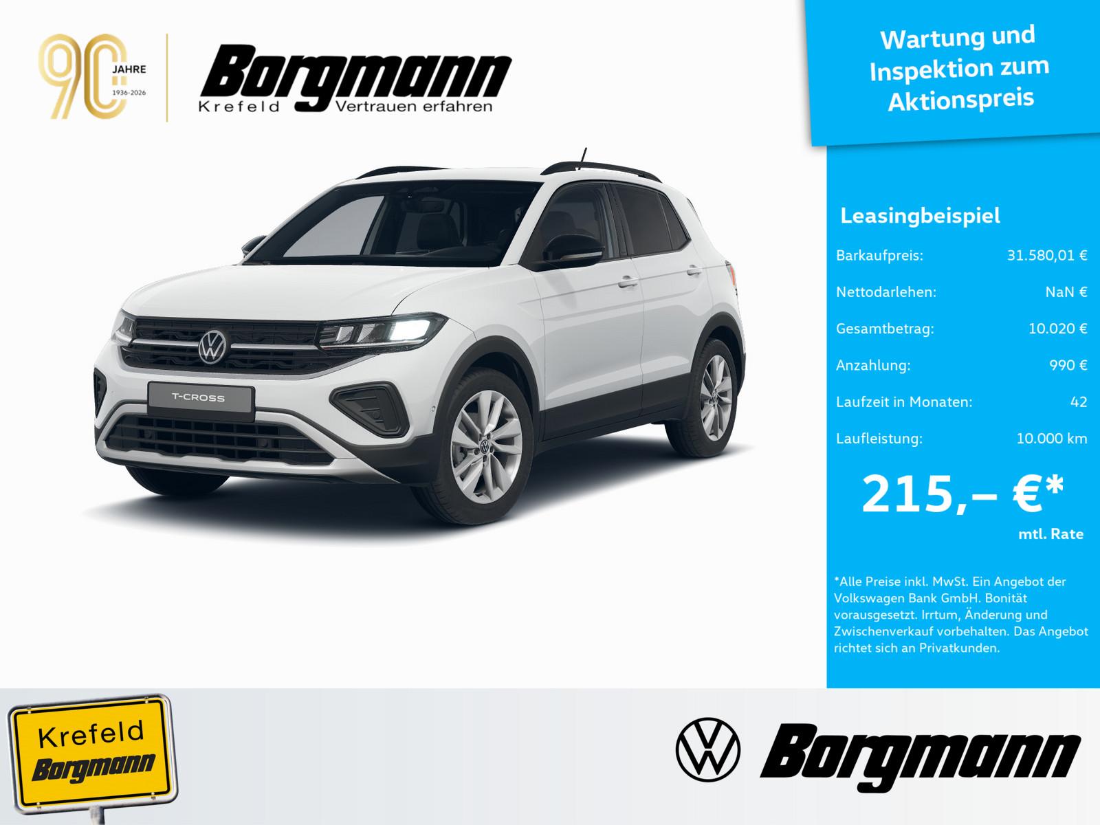 VW T-Cross 1.0 TSI Energy