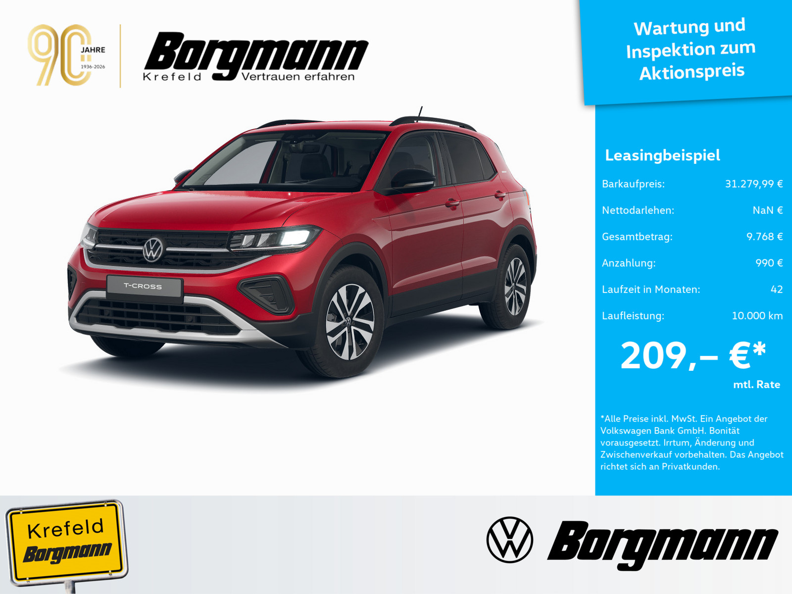VW T-Cross 1.0 TSI Energy