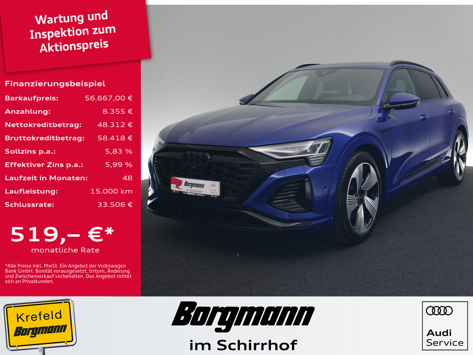 AUDI Q8 e-tron 50 quattro S line