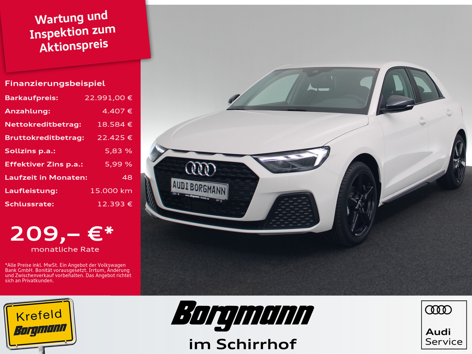 AUDI A1 Sportback 25 TFSI basis