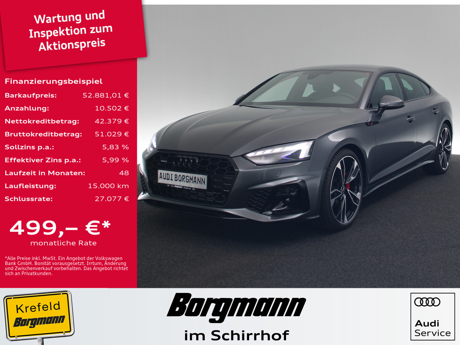 AUDI A5 Sportback 40 TFSI quattro S line business