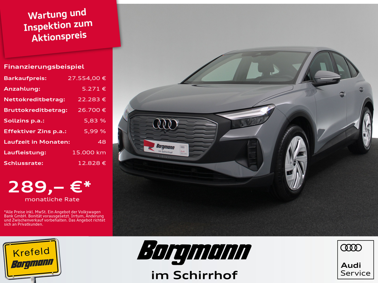 AUDI Q4 Sportback 35 LED PDC KLIMAAUTOMATIK e-tron
