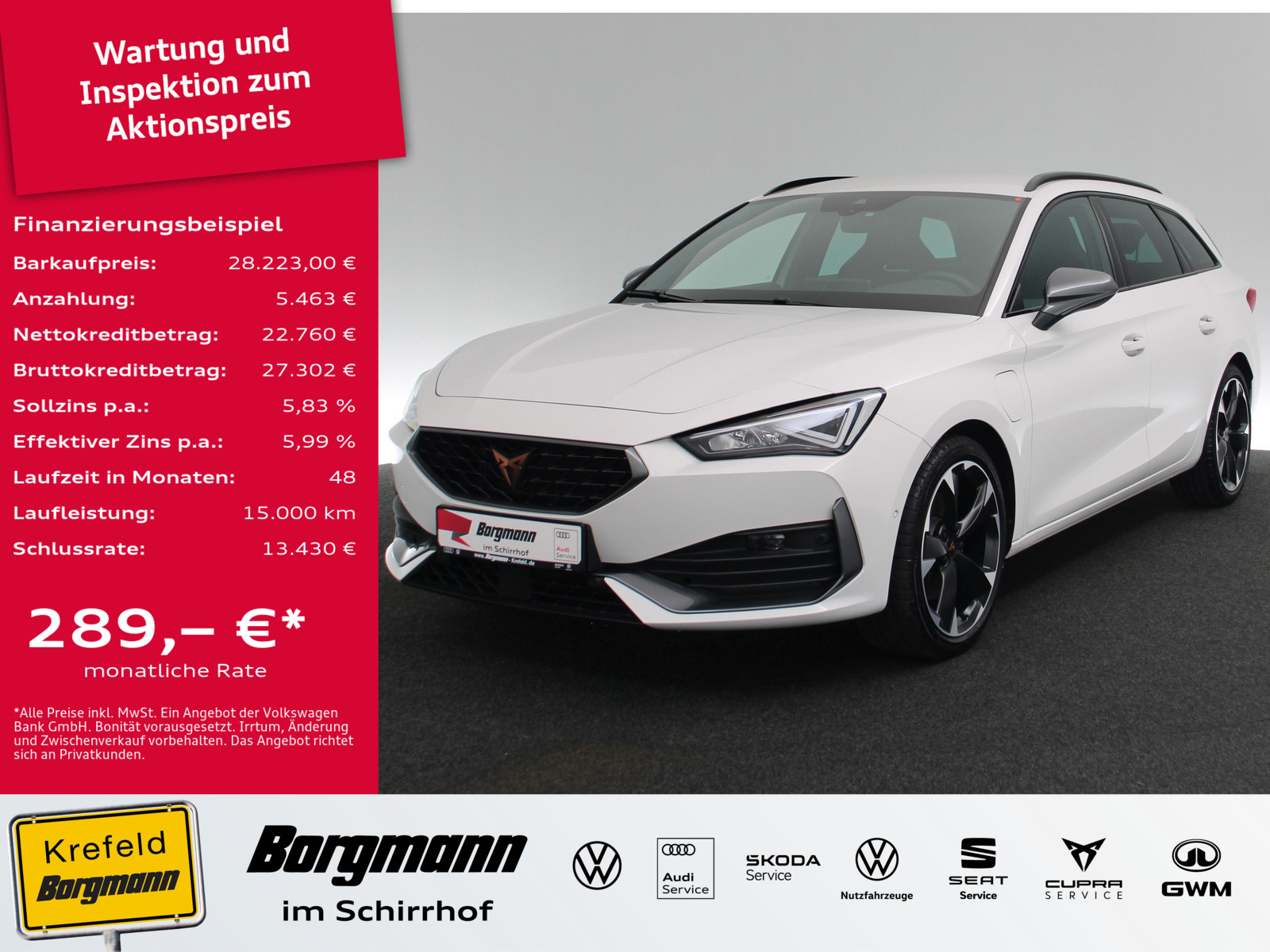 CUPRA Leon Sportstourer 1.4 TSI e-Hybrid