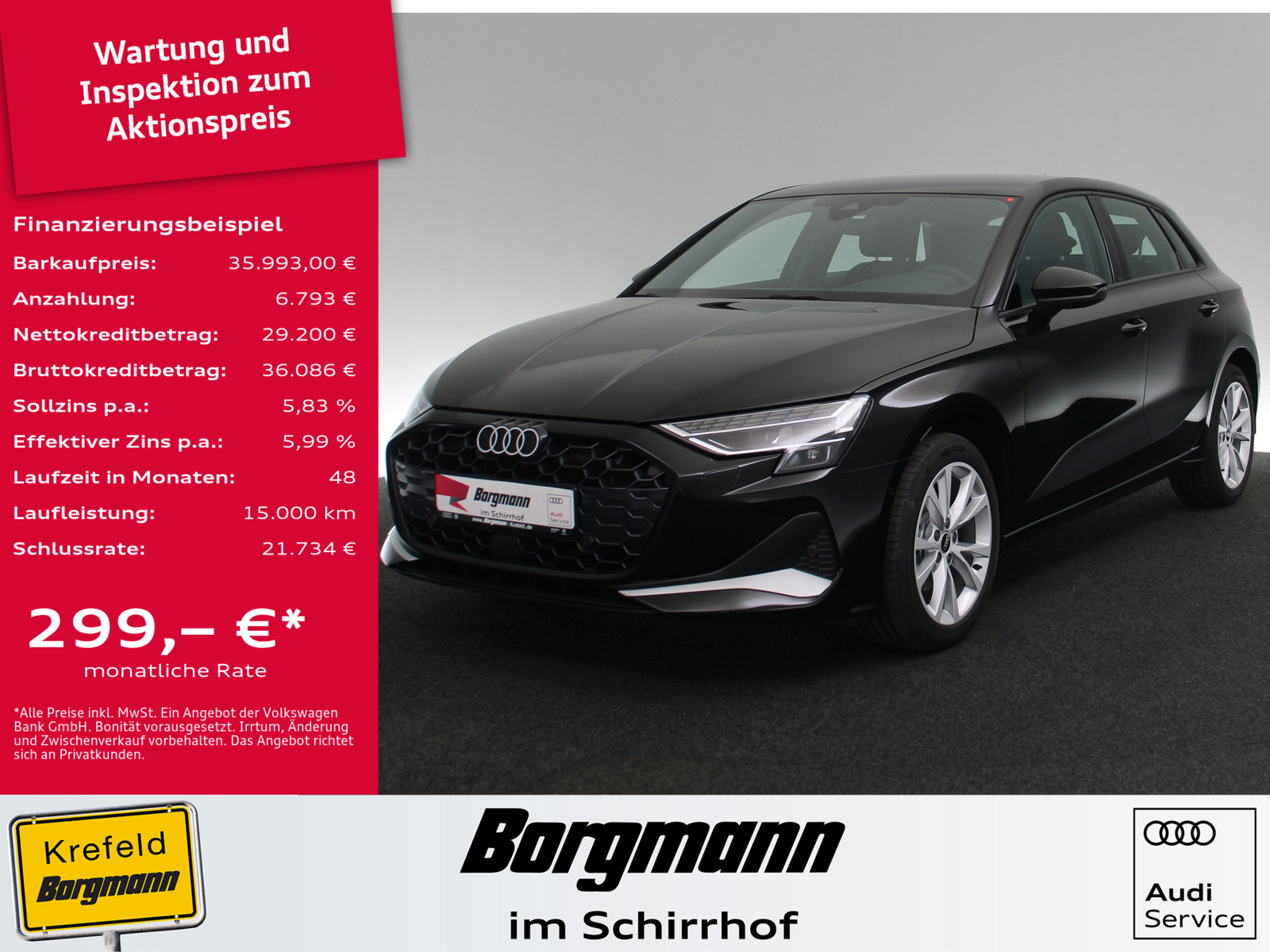 AUDI A3 Sportback 35 TFSI advanced