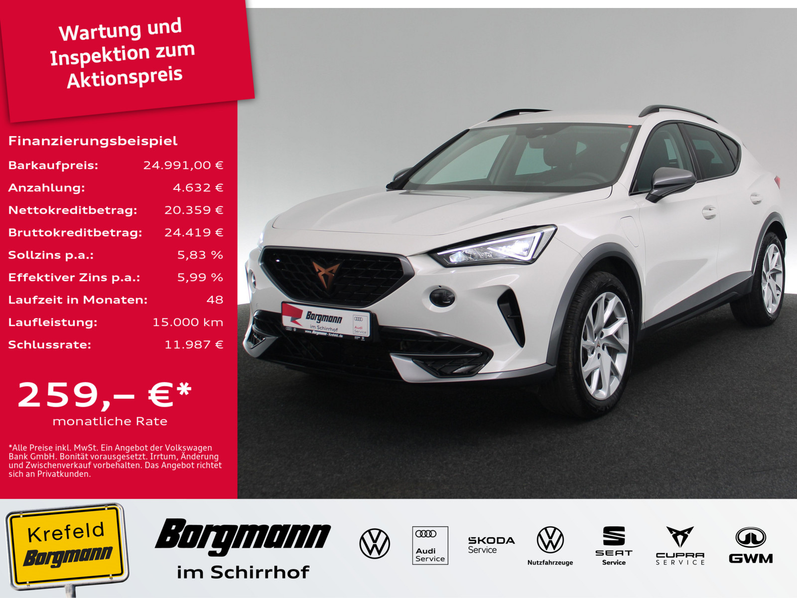 CUPRA Formentor 1.4 TSI Basis e-Hybrid