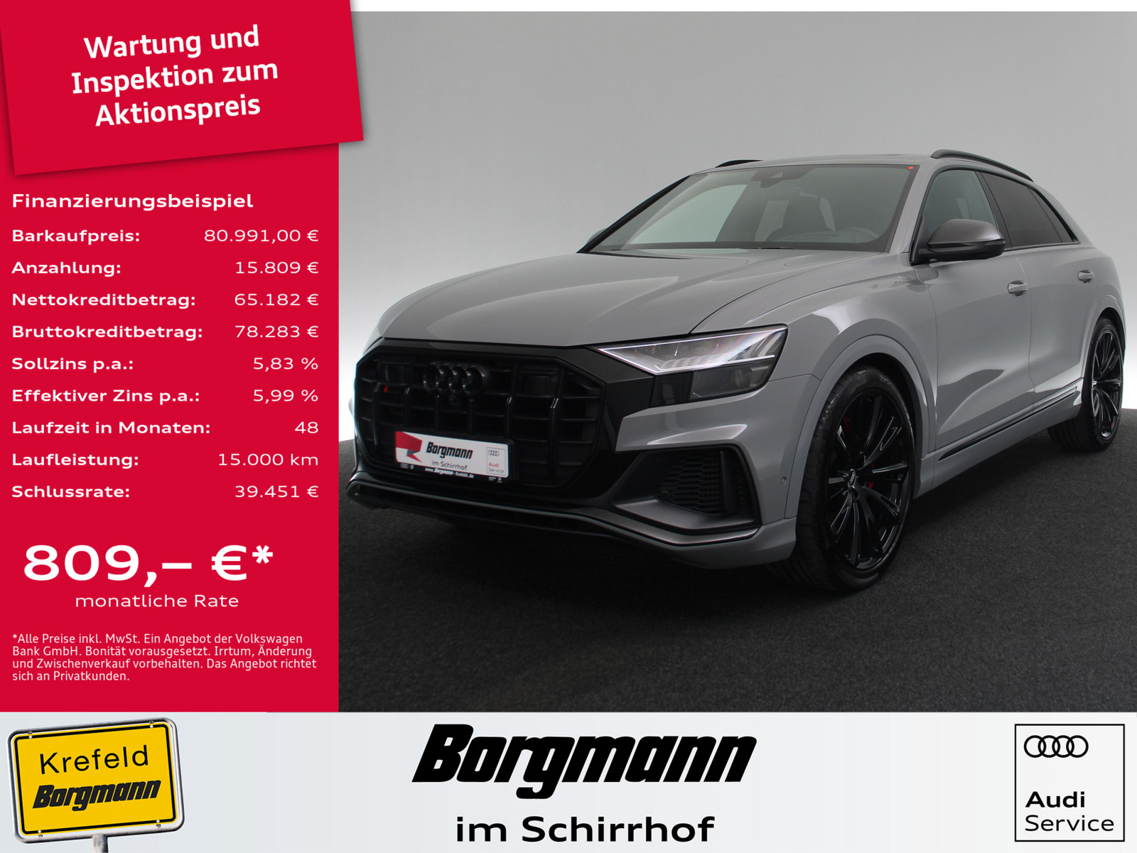 AUDI SQ8 FSI 4.0 TFSI quattro competition plus