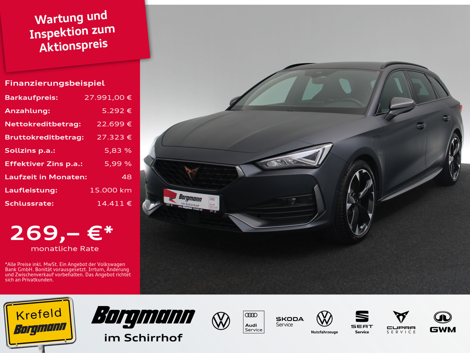 CUPRA Leon Sportstourer 1.4 TSI e-Hybrid